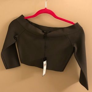 Bcbg Anja Dark Fatigue crop top XS